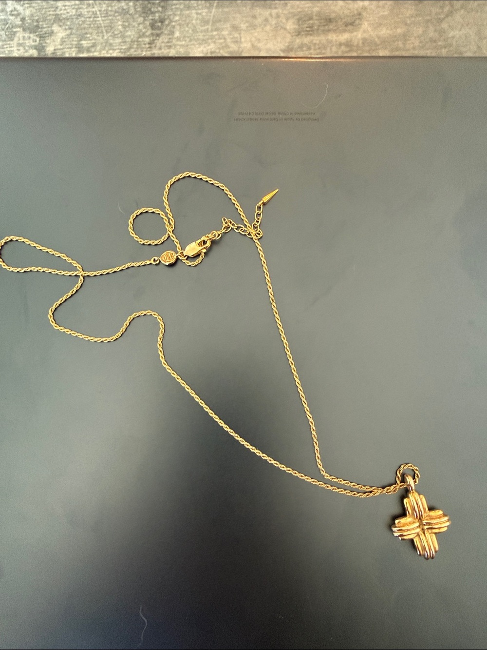 Gold Knot Cross Pendant Necklace - Women Jewelry